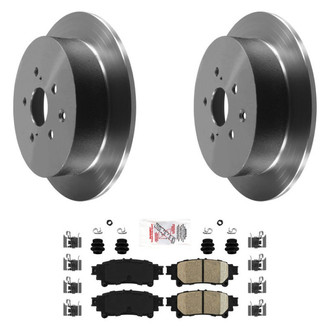 AmeriBRAKES® - AmeriPLATINUM™ Rear Brake Kit with Ceramic Pads