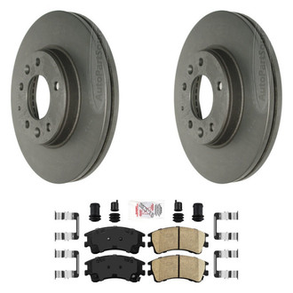 AmeriBRAKES® - AmeriPLATINUM™ Front Brake Kit with Ceramic Pads