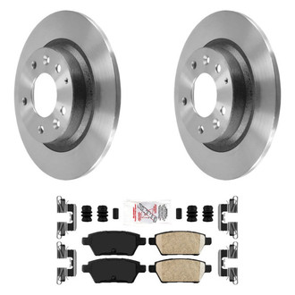 AmeriBRAKES® - AmeriPLATINUM™ Rear Brake Kit with Ceramic Pads