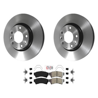 AmeriBRAKES® - AmeriPLATINUM™ Front Brake Kit with Semi-Metallic Pads