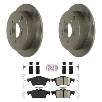 AmeriBRAKES® - AmeriPLATINUM™ Rear Brake Kit with Ceramic Pads