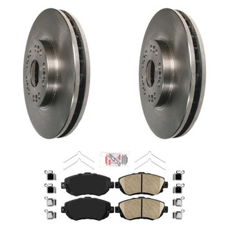 AmeriBRAKES® - AmeriPRO™ Plain Front Brake Kit with Ceramic Pads