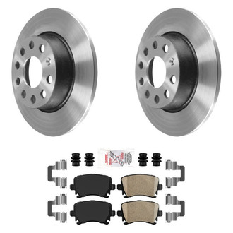AmeriBRAKES® - AmeriPLATINUM™ Rear Brake Kit with Ceramic Pads