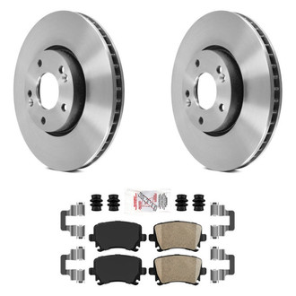 AmeriBRAKES® - AmeriPLATINUM™ Rear Brake Kit with Ceramic Pads