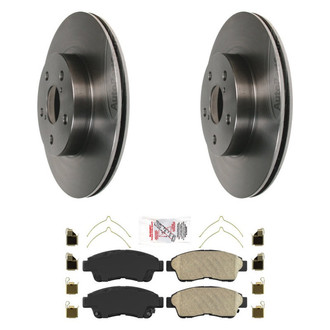 AmeriBRAKES® - AmeriPRO™ Plain Front Brake Kit with Ceramic Pads
