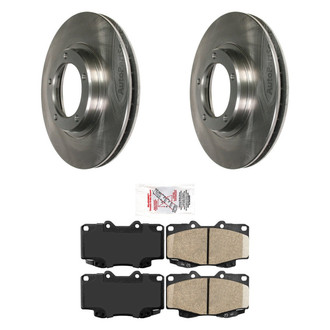 AmeriBRAKES® - AmeriPRO™ Plain Front Brake Kit with Ceramic Pads