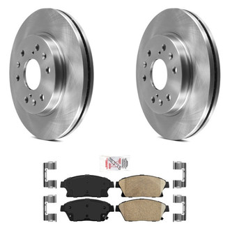 AmeriBRAKES® - AmeriPRO™ Plain Front Brake Kit with Ceramic Pads