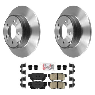 AmeriBRAKES® - AmeriPLATINUM™ Rear Brake Kit with Ceramic Pads
