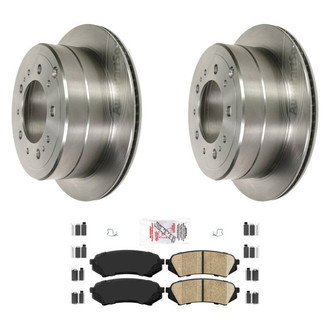 AmeriBRAKES® - AmeriPRO™ Plain Rear Brake Kit with Ceramic Pads