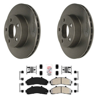 AmeriBRAKES® - AmeriPLATINUM™ Front Brake Kit with Semi-Metallic Pads