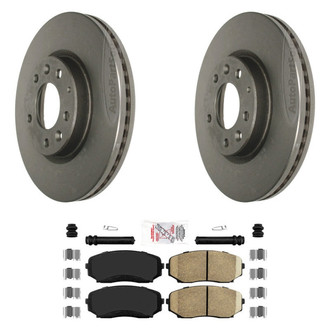 AmeriBRAKES® - AmeriPLATINUM™ Front Brake Kit with Ceramic Pads