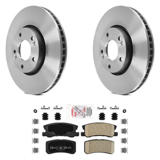 AmeriBRAKES® - AmeriPLATINUM™ Rear Brake Kit with Ceramic Pads