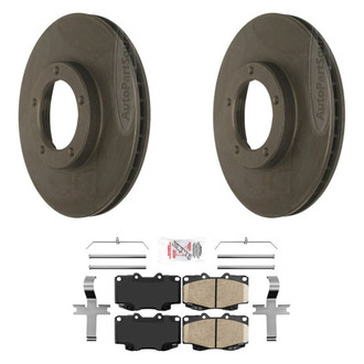 AmeriBRAKES® - AmeriPLATINUM™ Front Brake Kit with Ceramic Pads