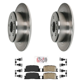 AmeriBRAKES® - AmeriPRO™ Plain Rear Brake Kit with Ceramic Pads