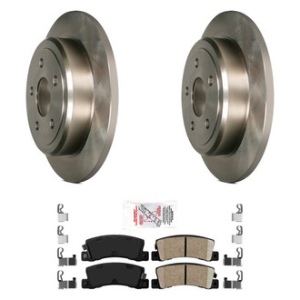 AmeriBRAKES® - AmeriPRO™ Plain Rear Brake Kit with Ceramic Pads