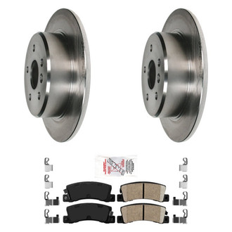 AmeriBRAKES® - AmeriPRO™ Plain Rear Brake Kit with Ceramic Pads