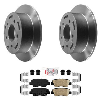 AmeriBRAKES® - AmeriPLATINUM™ Rear Brake Kit with Ceramic Pads