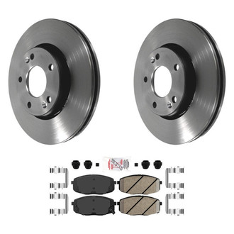 AmeriBRAKES® - AmeriPLATINUM™ Front Brake Kit with Ceramic Pads