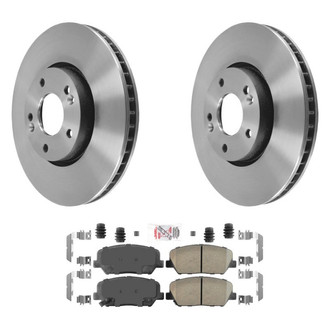 AmeriBRAKES® - AmeriPLATINUM™ Front Brake Kit with Ceramic Pads