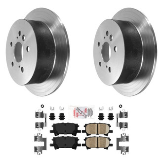 AmeriBRAKES® - AmeriPLATINUM™ Rear Brake Kit with Ceramic Pads