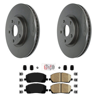 AmeriBRAKES® - AmeriPLATINUM™ Front Brake Kit with Ceramic Pads
