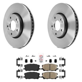 AmeriBRAKES® - AmeriPLATINUM™ Front Brake Kit with Ceramic Pads