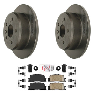 AmeriBRAKES® - AmeriPLATINUM™ Rear Brake Kit with Ceramic Pads