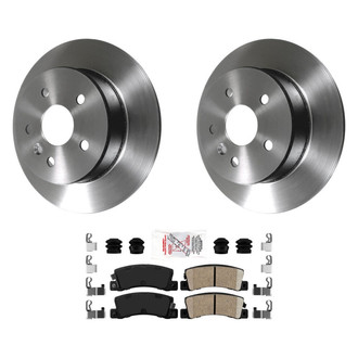 AmeriBRAKES® - AmeriPLATINUM™ Rear Brake Kit with Ceramic Pads