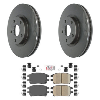 AmeriBRAKES® - AmeriPLATINUM™ Front Brake Kit with Ceramic Pads