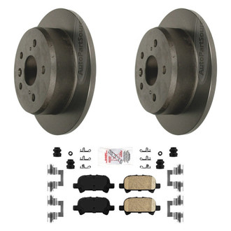 AmeriBRAKES® - AmeriPLATINUM™ Rear Brake Kit with Ceramic Pads