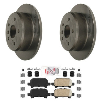 AmeriBRAKES® - AmeriPLATINUM™ Rear Brake Kit with Ceramic Pads