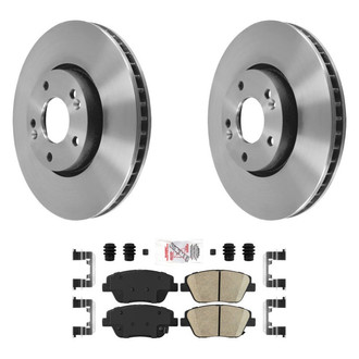 AmeriBRAKES® - AmeriPLATINUM™ Front Brake Kit with Ceramic Pads