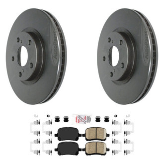 AmeriBRAKES® - AmeriPLATINUM™ Front Brake Kit with Ceramic Pads
