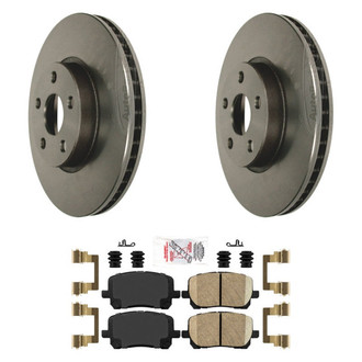 AmeriBRAKES® - AmeriPLATINUM™ Front Brake Kit with Ceramic Pads