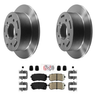 AmeriBRAKES® - AmeriPLATINUM™ Rear Brake Kit with Ceramic Pads