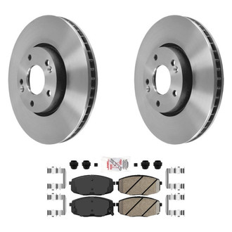 AmeriBRAKES® - AmeriPLATINUM™ Front Brake Kit with Ceramic Pads