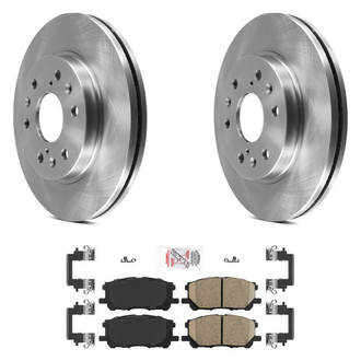 AmeriBRAKES® - AmeriPRO™ Plain Front Brake Kit with Ceramic Pads