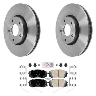 AmeriBRAKES® - AmeriPLATINUM™ Front Brake Kit with Ceramic Pads