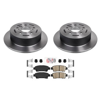 AmeriBRAKES® - AmeriPLATINUM™ Rear Brake Kit with Ceramic Pads