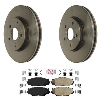 AmeriBRAKES® - AmeriPLATINUM™ Front Brake Kit with Semi-Metallic Pads