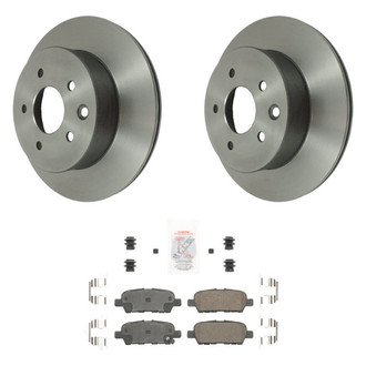 AmeriBRAKES® - AmeriPLATINUM™ Rear Brake Kit with Ceramic Pads