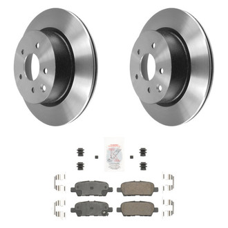 AmeriBRAKES® - AmeriPLATINUM™ Rear Brake Kit with Ceramic Pads