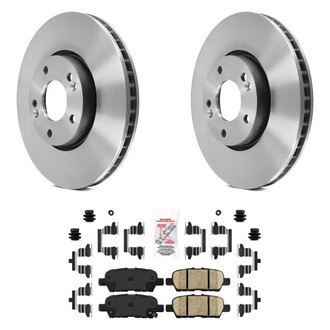 AmeriBRAKES® - AmeriPLATINUM™ Rear Brake Kit with Ceramic Pads