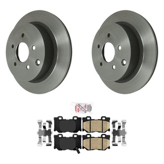 AmeriBRAKES® - AmeriPLATINUM™ Rear Brake Kit with Ceramic Pads