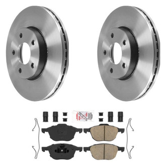 AmeriBRAKES® - AmeriPLATINUM™ Front Brake Kit with Ceramic Pads
