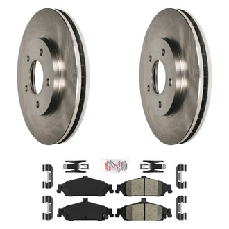 AmeriBRAKES® - AmeriPRO™ Plain Front Brake Kit with Ceramic Pads