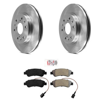 AmeriBRAKES® - AmeriPRO™ Plain Rear Brake Kit with Semi-Metallic Pads