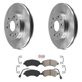 AmeriBRAKES® - AmeriPRO™ Plain Front Brake Kit with Semi-Metallic Pads