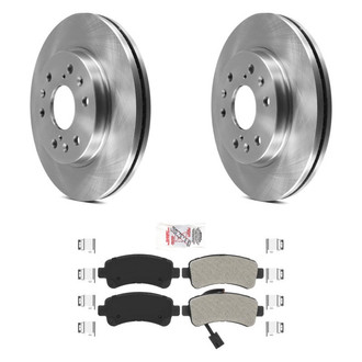 AmeriBRAKES® - AmeriPRO™ Plain Rear Brake Kit with Semi-Metallic Pads