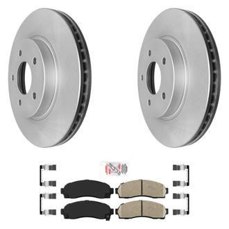 AmeriBRAKES® - AmeriPRO™ Plain Front Brake Kit with Ceramic Pads